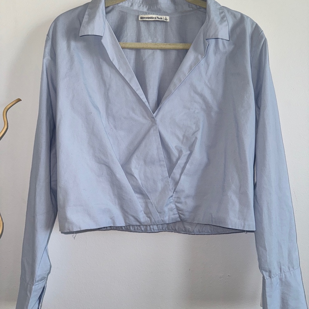 Women’s Abercrombie & Fitch Cropped Wrap Blouse